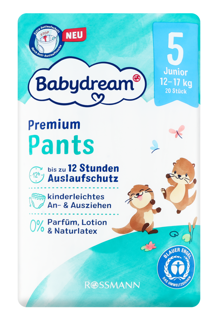 BABYDREAM, Premium, pieluchomajtki, 5 Junior, 12-17 kg, 20 szt.