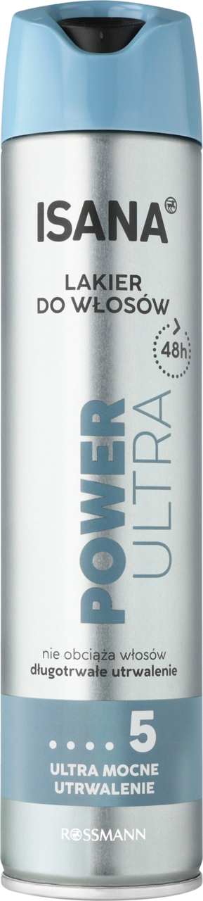 ISANA, Power Ultra, lakier do włosów, poziom utrwalenia 5, 250 ml
