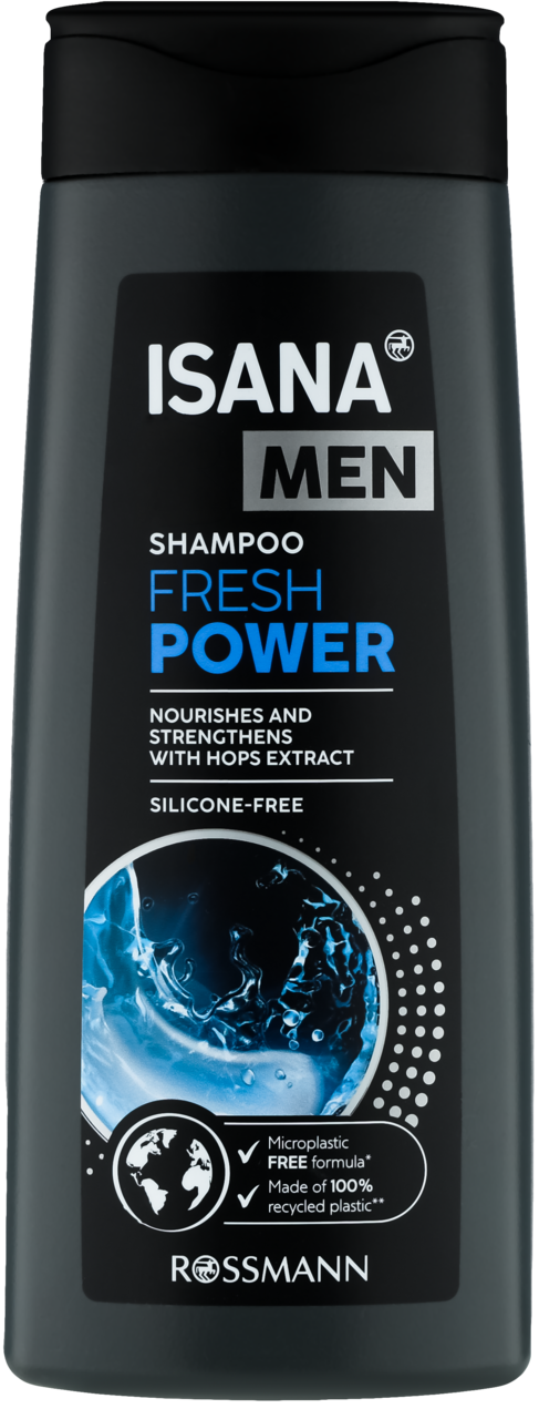 ISANA MEN, szampon do włosów normalnych, Fresh Power, 300 ml