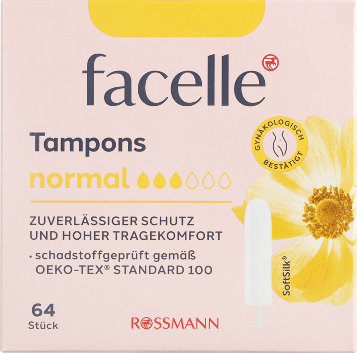 FACELLE, tampony higieniczne, Normal, 64 szt.