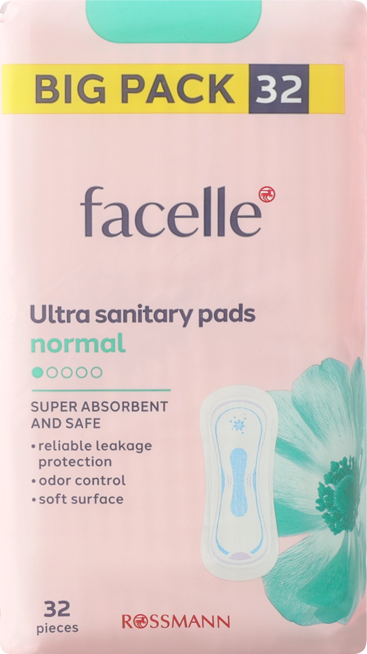 FACELLE, podpaski higieniczne, Ultra Normal, 32 szt.