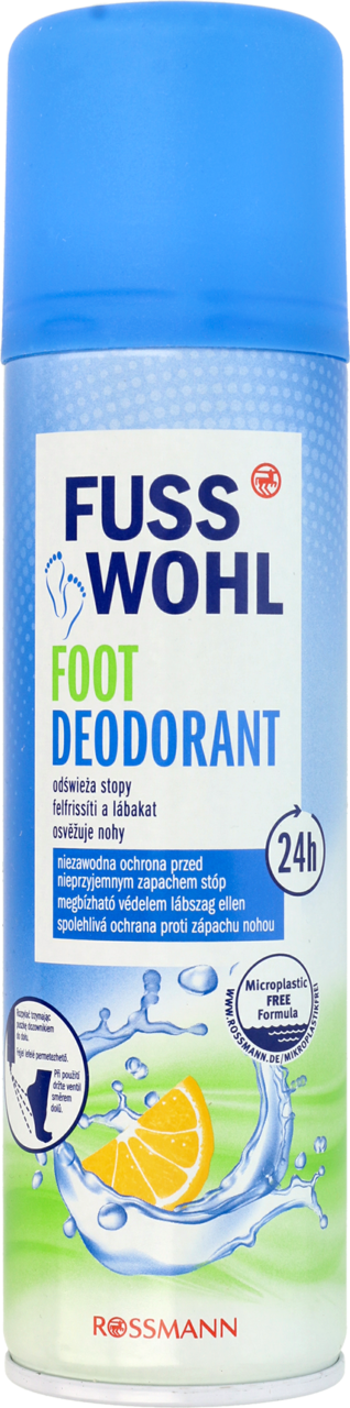 FUSSWOHL, dezodorant do stóp, odświeżający, 200 ml