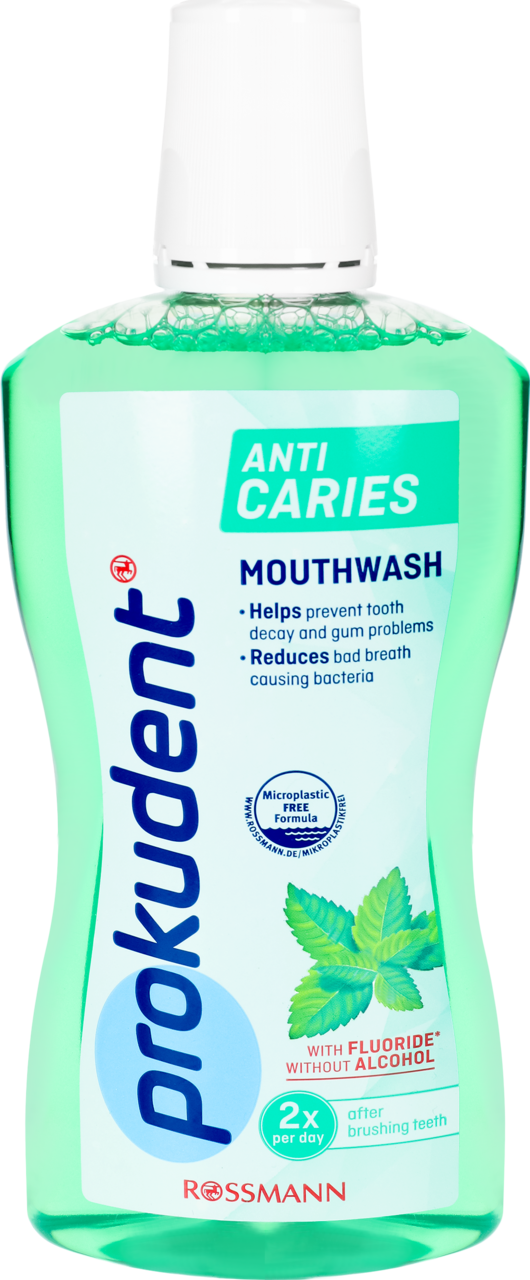 PROKUDENT, płyn do płukania jamy ustnej, przeciw próchnicy, Miętowy, 500 ml