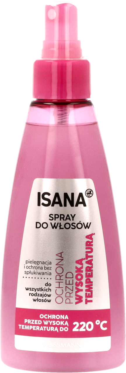 ISANA, spray do włosów, termoochronny, 150 ml