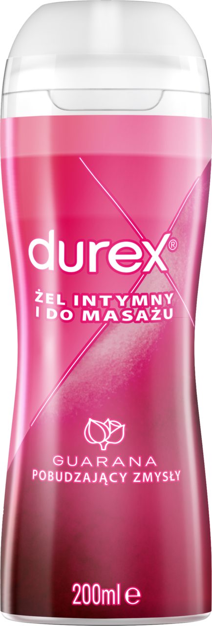 DUREX, Massage Lube Guarana, żel intymny i do masażu, stymulujący, 200 ml