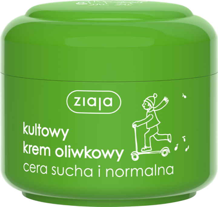 ZIAJA, krem do twarzy, oliwkowy, cera sucha i normalna, 50 ml