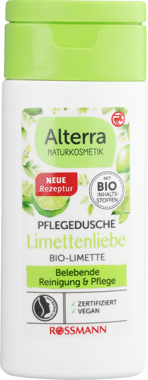 ALTERRA, żel pod prysznic, Limonka, 50 ml