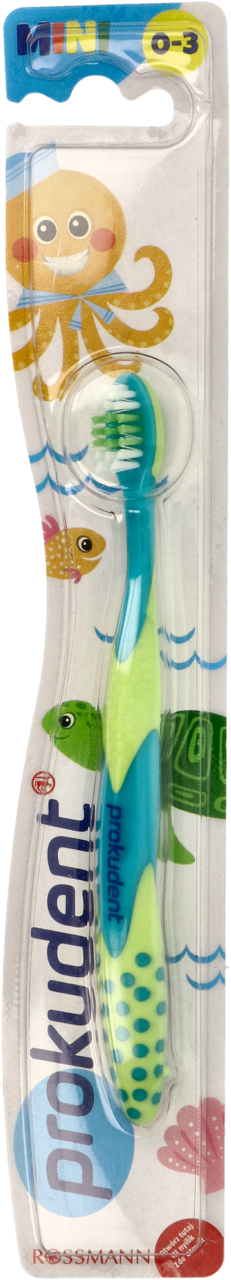 PROKUDENT, Mini, szczoteczka do zębów, dla dzieci 0-3 lat, różne kolory, 1 szt.