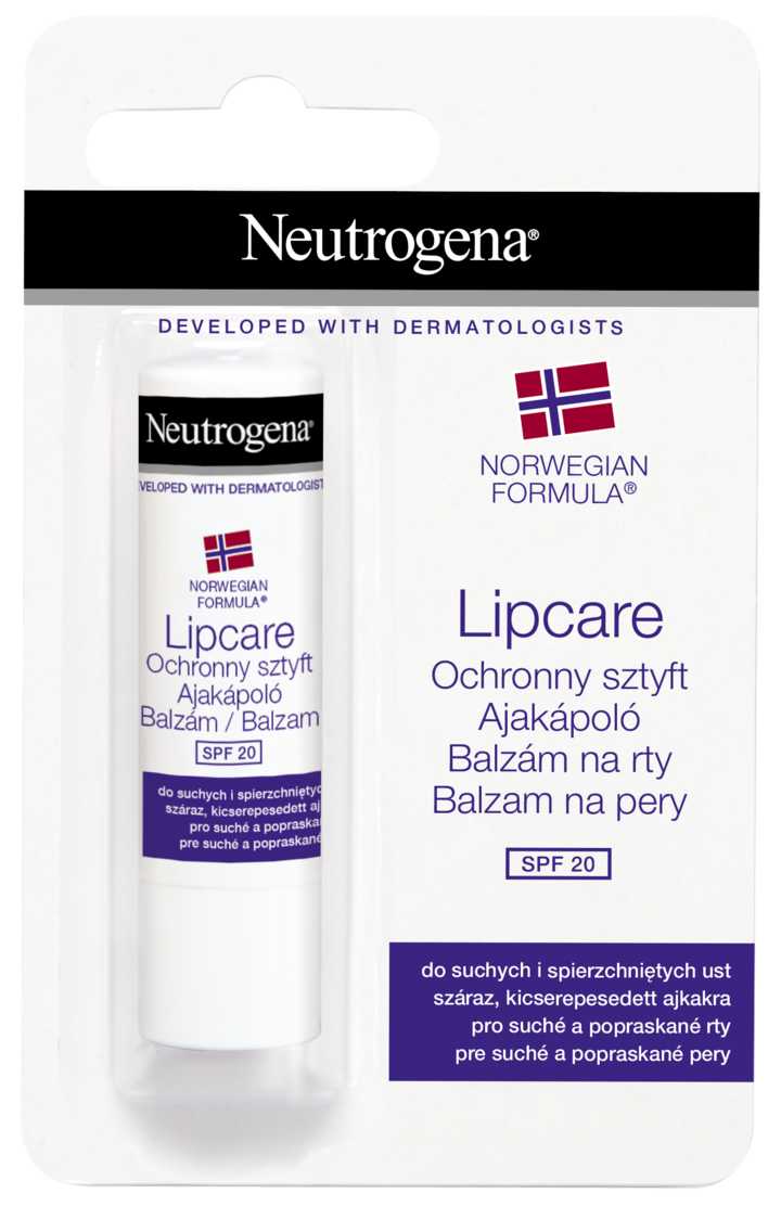 NEUTROGENA, Lipcare, balsam do ust, ochronny, do suchych i spierzchniętych ust, SPF 20;, 4,8 g