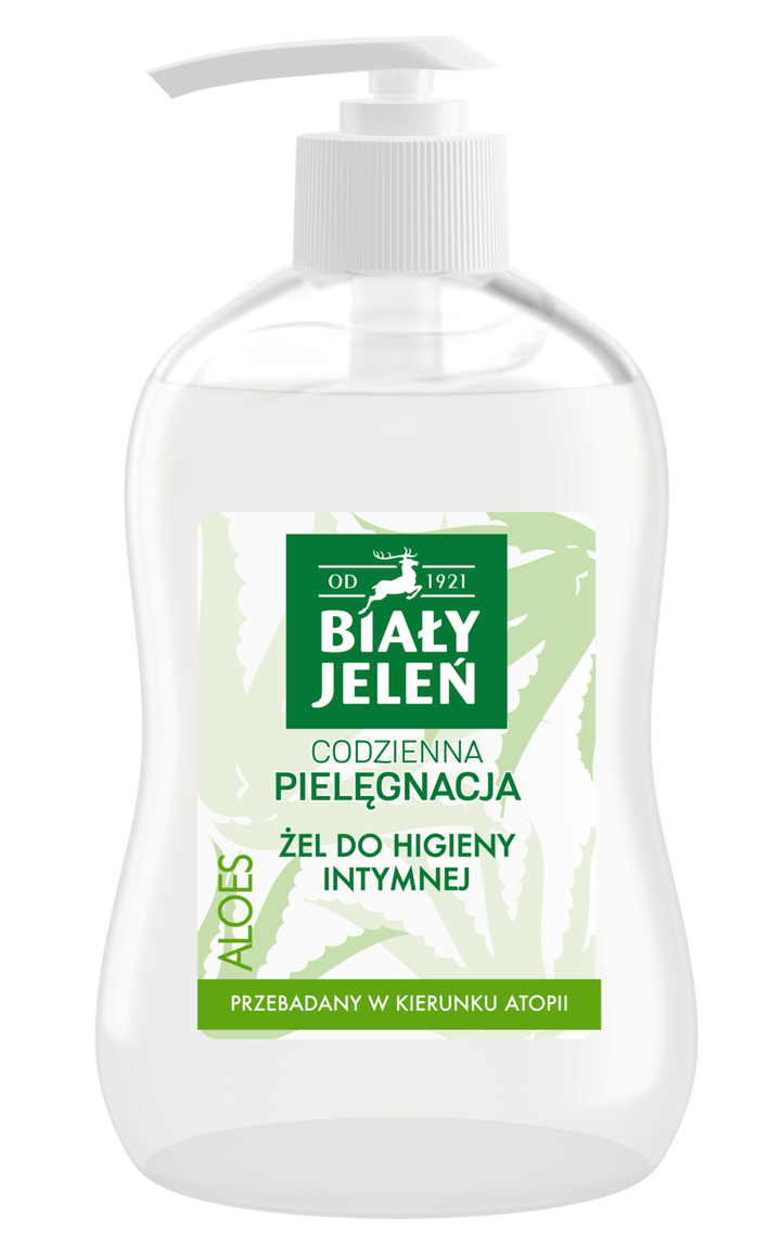 BIAŁY JELEŃ, Codzienna Pielęgnacja, żel do higieny intymnej, hipoalergiczny, Aloes, 500 ml