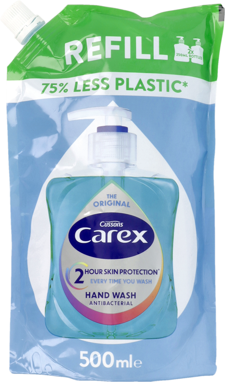 CAREX, Original, mydło w płynie, antybakteryjne, zapas, 500 ml