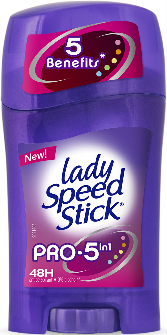 LADY SPEED STICK, antyperspirant w sztyfcie dla kobiet, Pro 5in1, 45 g