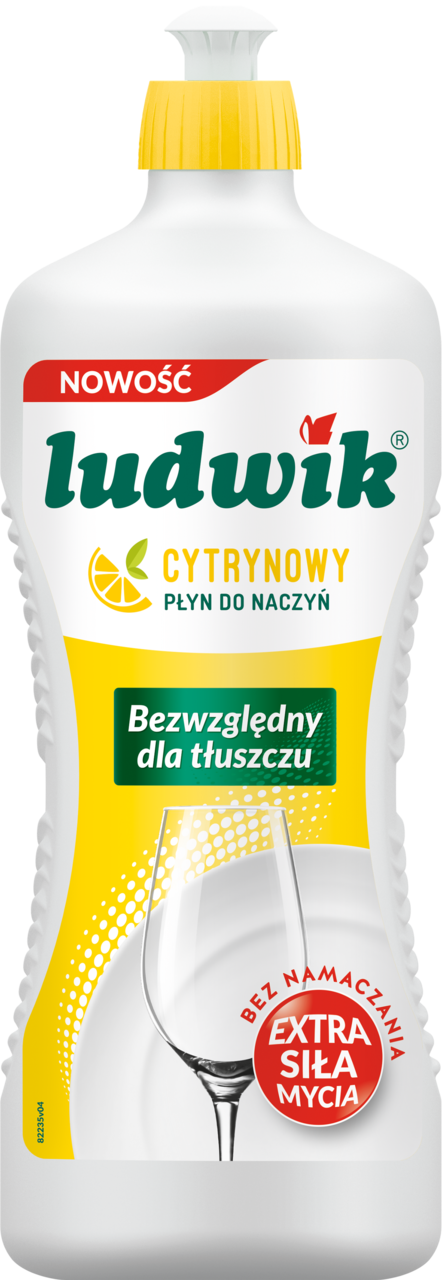 LUDWIK, płyn do mycia naczyń, cytrynowy, 900 g