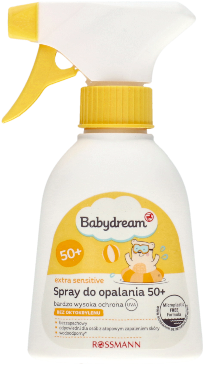 Babydream Extra Sensitive Sonnencreme Spf 50 BABYDREAM, Extra Sensitive , spray do opalania dla niemowląt i małych