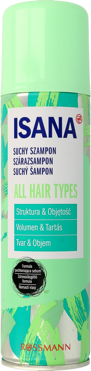 ISANA, suchy szampon do włosów, wszystkie rodzaje, 200 ml | Drogeria