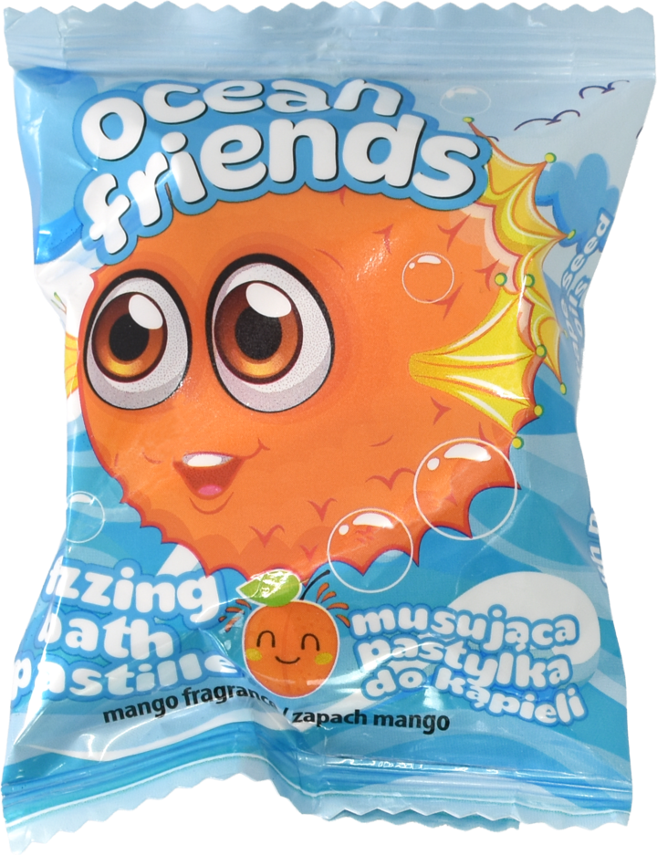 OCEAN FRIENDS, pastylka do kąpieli, musująca, różne rodzaje, 40 g