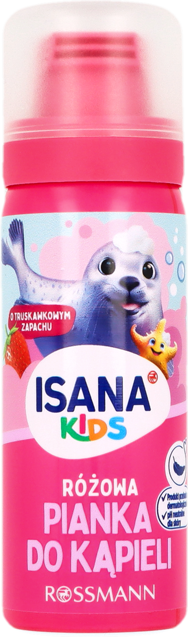 ISANA KIDS, pianka pod prysznic, Truskawka, mini, 50 ml