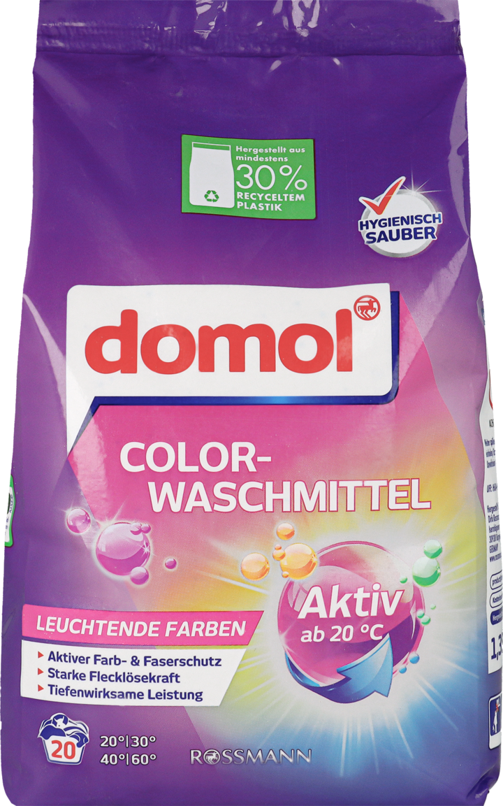 DOMOL, proszek do prania ubrań kolorowych, 1,35 kg
