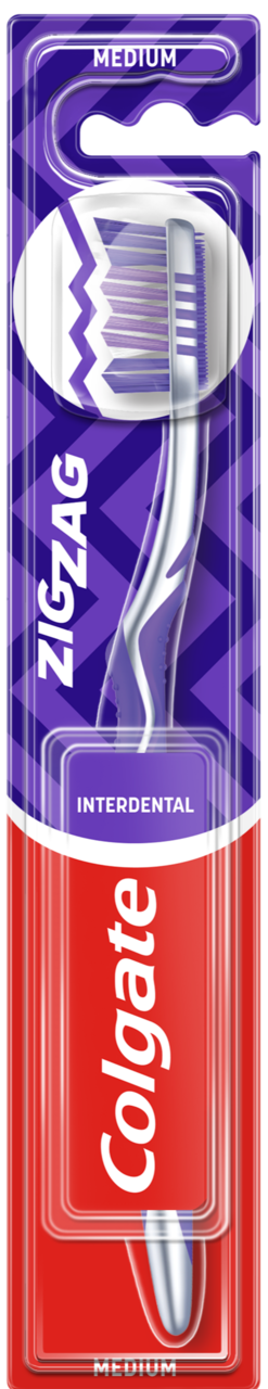 COLGATE, ZigZag, szczoteczka do zębów, Medium, 1 szt.