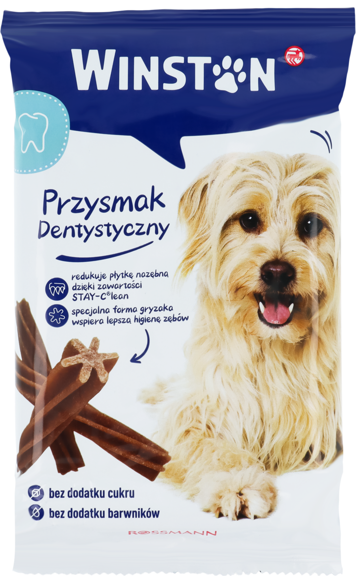 WINSTON, karma uzupełniająca dla dorosłych psów, przekąski dentystyczne, 203 g