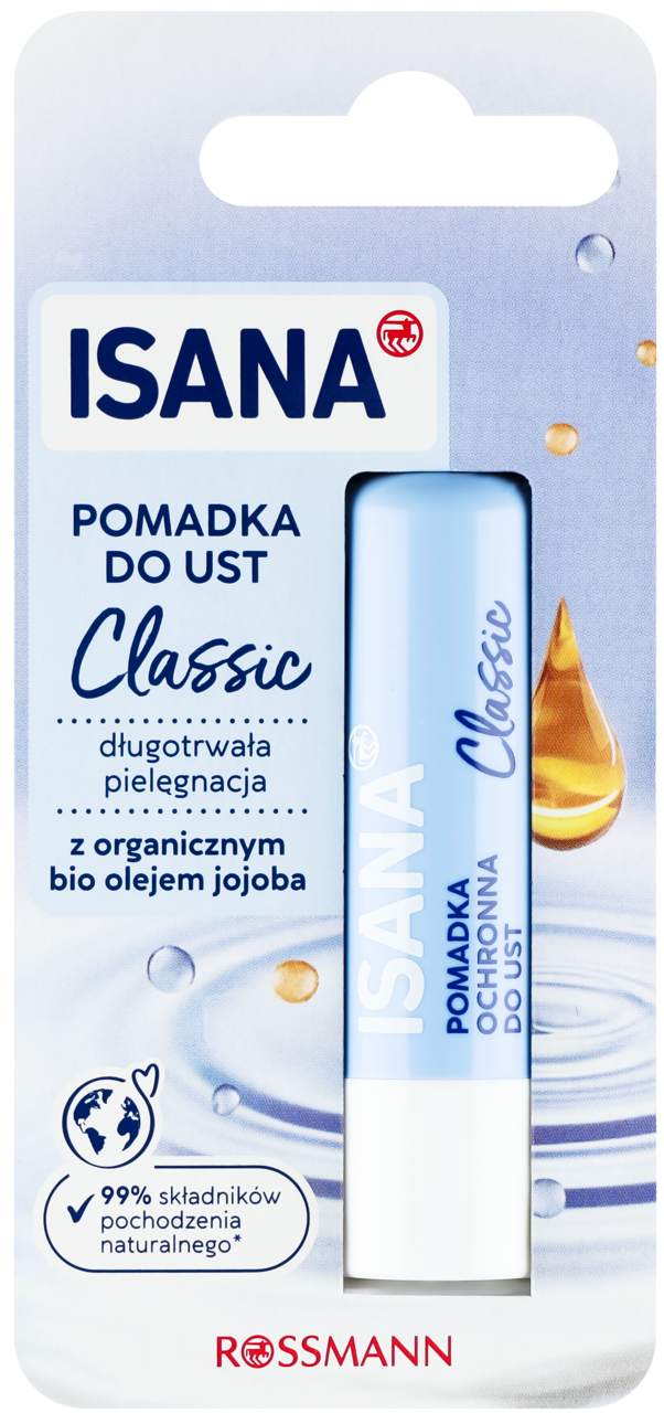 ISANA, pomadka do ust, ochronna, Classic, 4,8 g