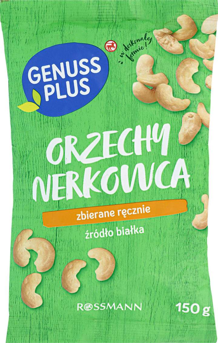 GENUSS PLUS, orzechy nerkowca, 150 g