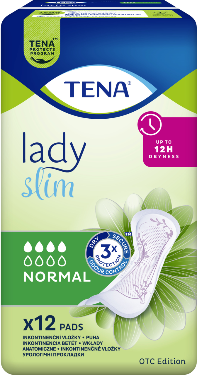 TENA, Lady Slim, podpaski higieniczne, specjalistyczne, Normal, 12 szt.