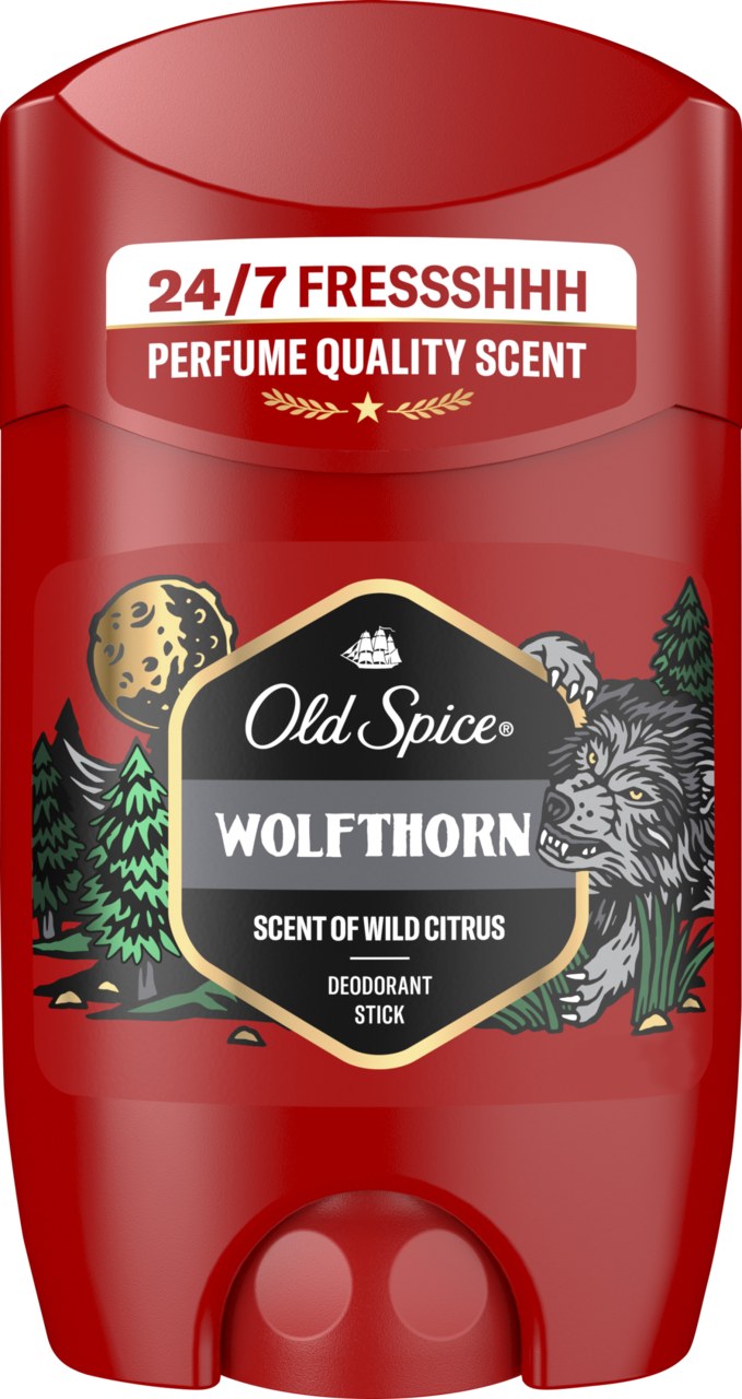 OLD SPICE, Wolfthorn, dezodorant w sztyfcie, dla mężczyzn, Wild Citrus, 50 ml
