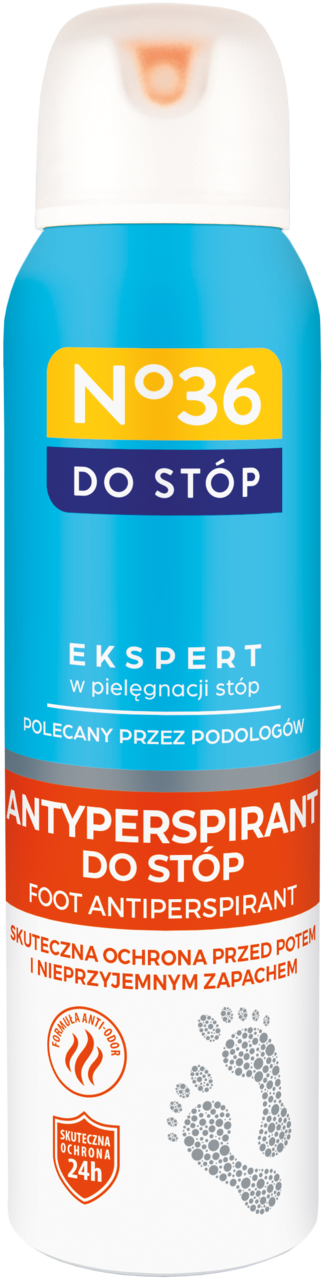 NO36, Do Stóp, antyperspirant do stóp, skuteczna ochrona przed potem i nieprzyjemnym zapachem, 150 ml