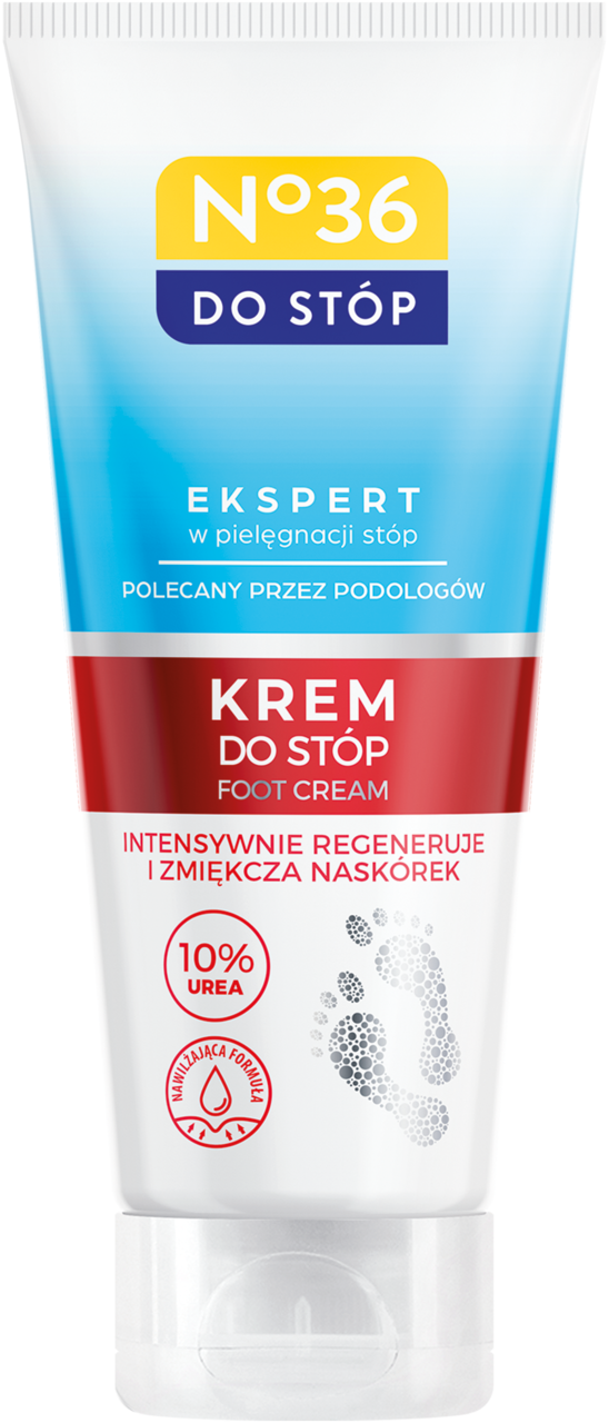 NO36, Do Stóp, krem do stóp, intensywnie regeneruje i zmiękcza naskórek, 10% Mocznika, 100 ml