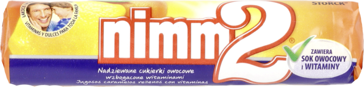 NIMM 2, cukierki nadziewane, pomarańczowe i cytrynowe, 50 g