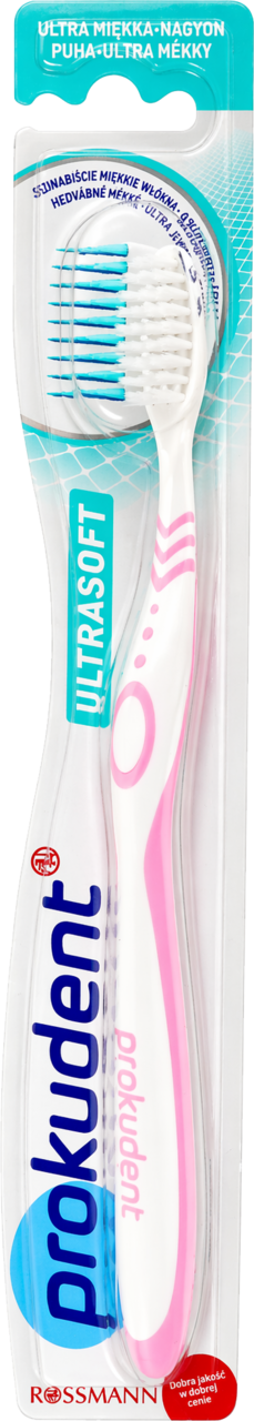 PROKUDENT, Ultrasoft, szczoteczka do zębów, bardzo miękka, różne kolory, 1 szt.