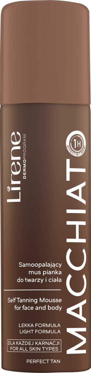LIRENE, Macchiato, mus-pianka do twarzy i ciała, samoopalająca, 150 ml