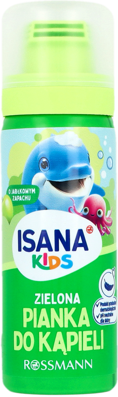 ISANA KIDS, pianka pod prysznic, Jabłko, mini, 50 ml