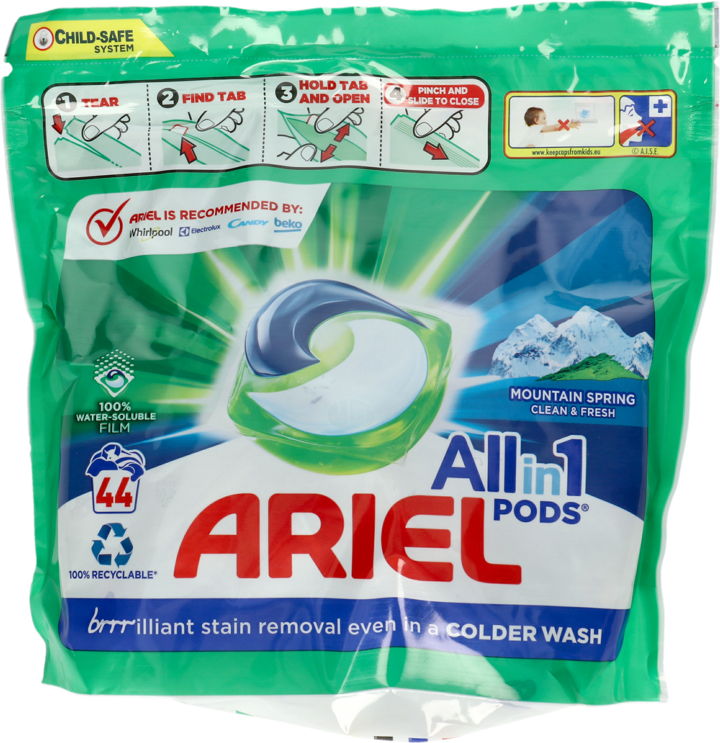ARIEL, All in 1 Pods , kapsułki do prania, Mountain Spring, 44 szt