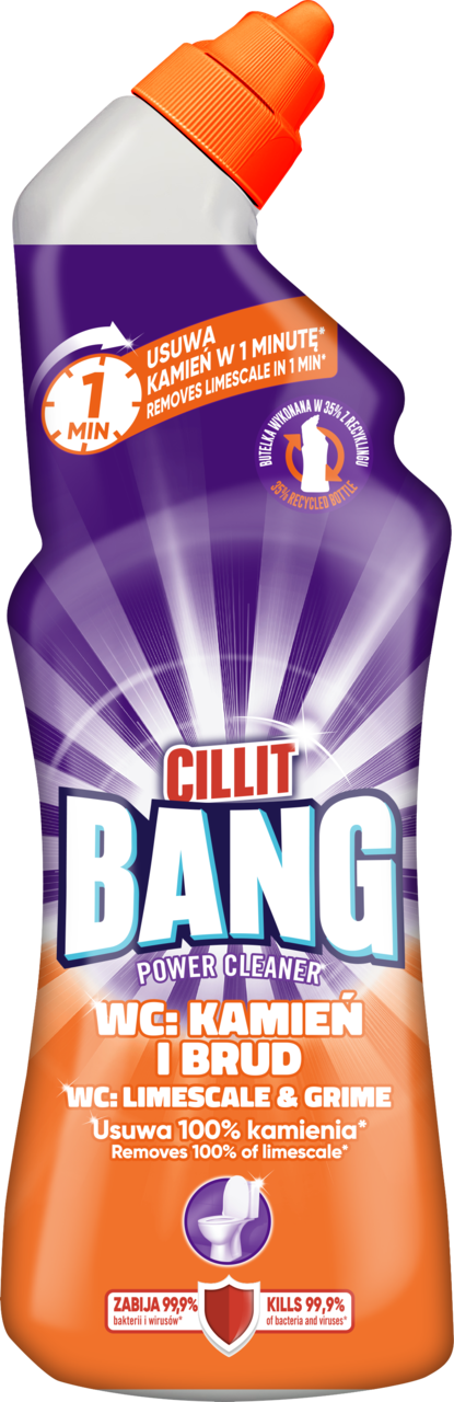 CILLIT BANG, Power Cleaner WC: Kamień i Brud, żel do WC, 750 ml