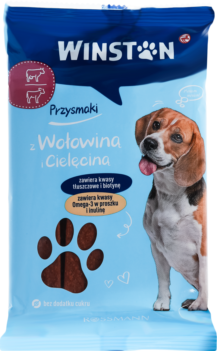 WINSTON, karma uzupełniająca dla dorosłych psów, z wołowiną i cielęciną, 200 g
