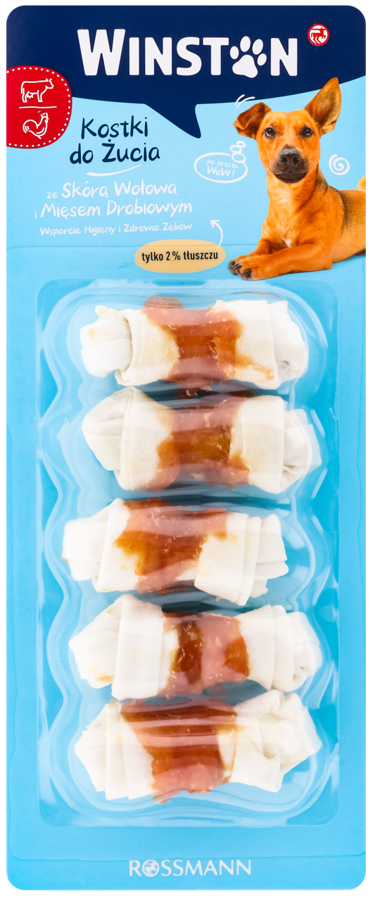WINSTON, karma uzupełniająca dla dorosłych psów, kostki do żucia, 70 g