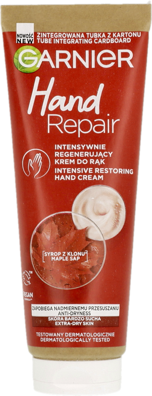 GARNIER, Hand Repair, krem do rąk, regenerujący, 75 ml