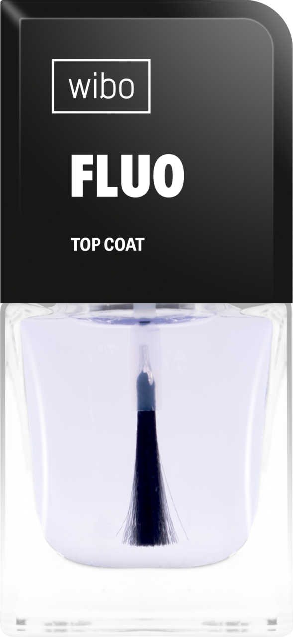 WIBO, Fluo, top coat do lakierów klasycznych, świecący pod światłem UV, 8,5 ml