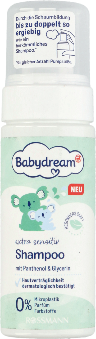 Babydream Extra Sensitive Panthenol Wundschutzcreme Von Rossmann BABYDREAM, Extra Sensitive , szampon w piance, 150 ml | Drogeria