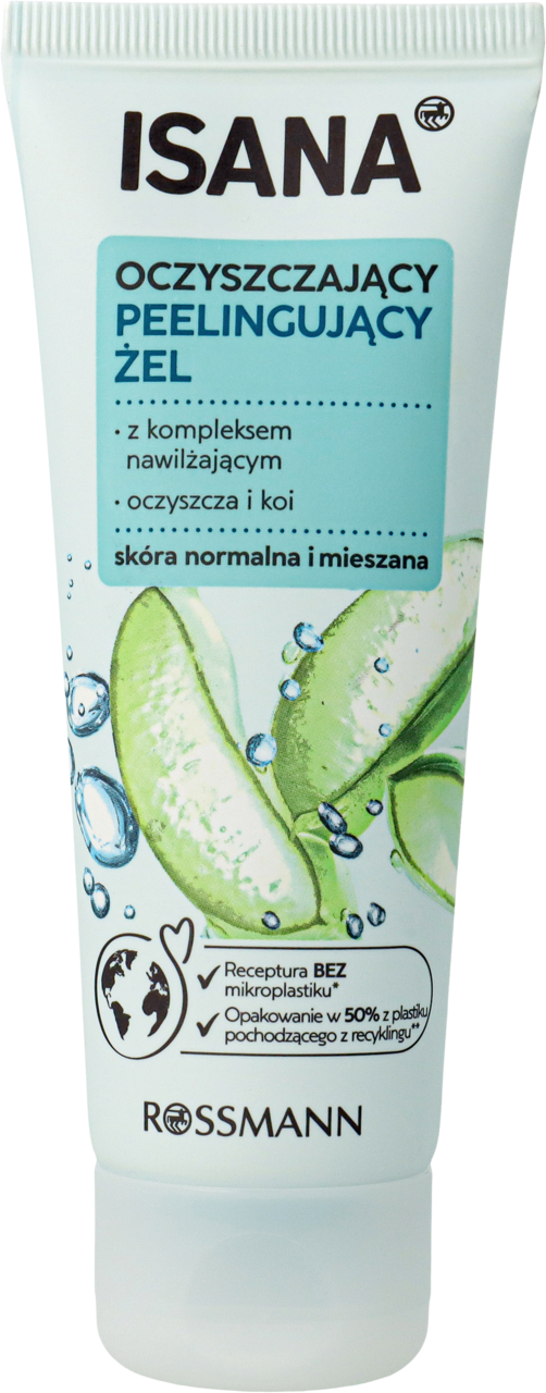 ISANA, żel peeling do twarzy, oczyszczający, 75 ml