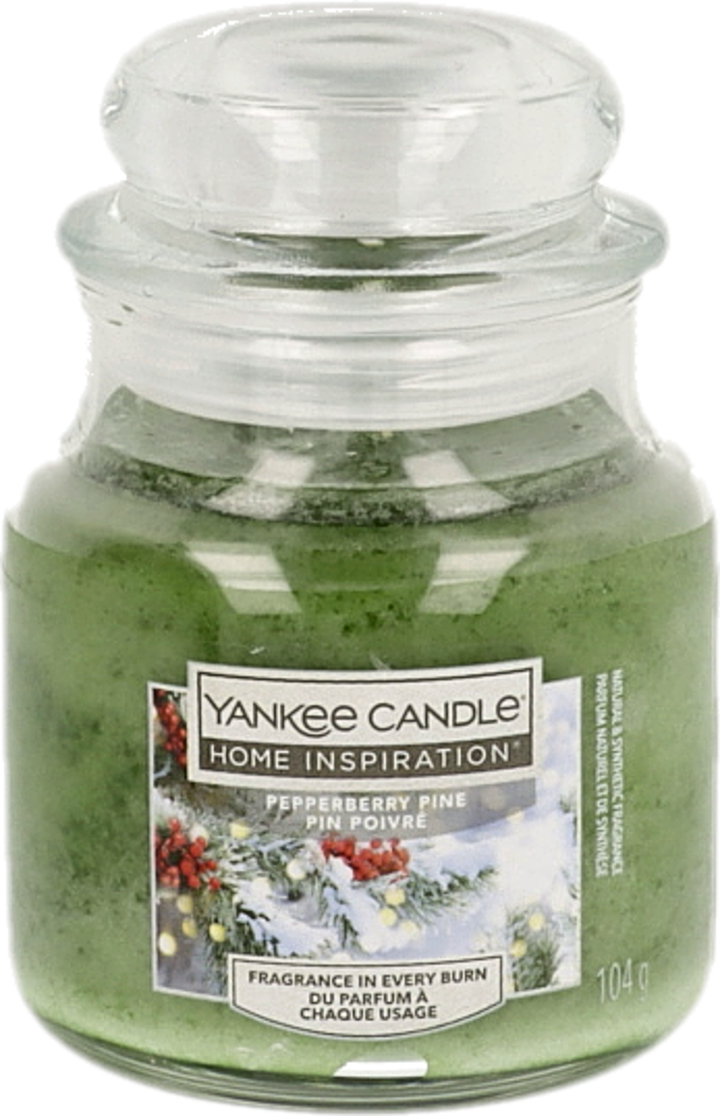 YANKEE CANDLE, , świeca w szkle, Pepperberry Pine, mała, 1 szt
