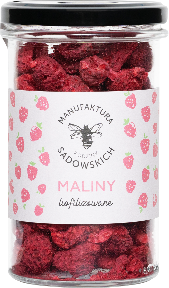 MANUFAKTURA RODZINY SADOWSKICH, maliny liofilizowane, 40 g
