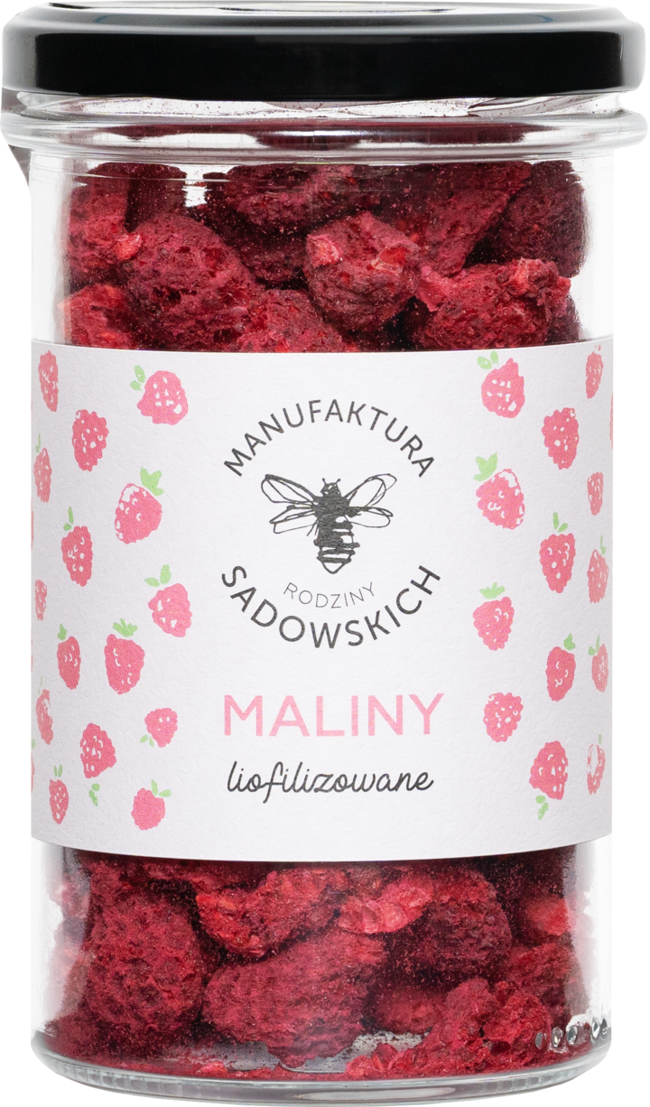 MANUFAKTURA RODZINY SADOWSKICH, maliny liofilizowane, 40 g