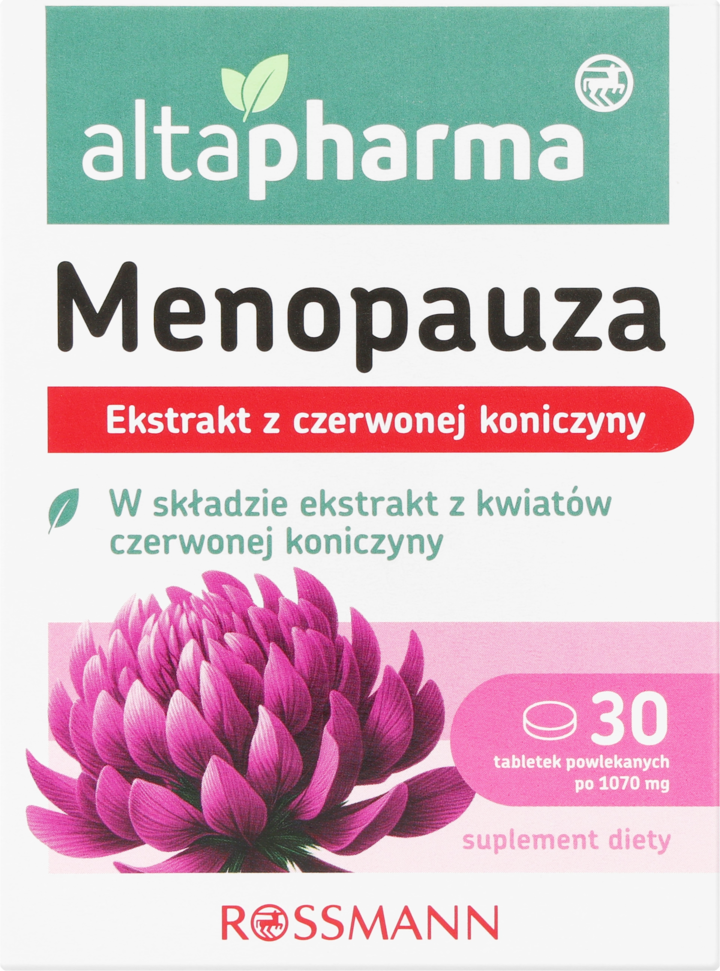 ALTAPHARMA, tabletki powlekane, Menopauza, suplement diety, 30 szt.