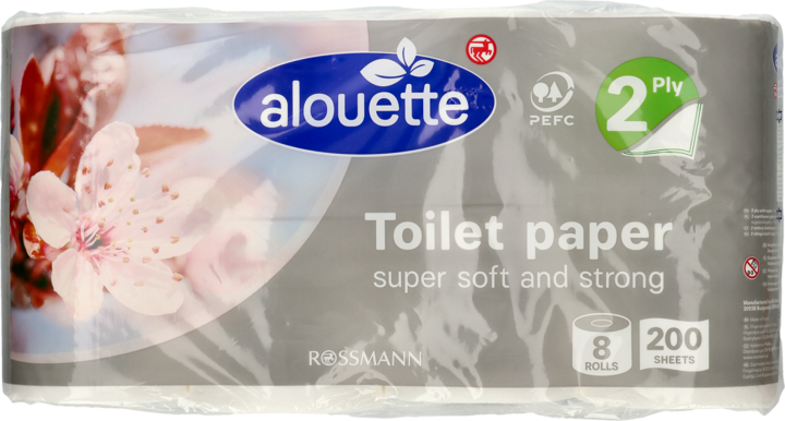 ALOUETTE, papier toaletowy,  2-warstwowy, 8 szt.