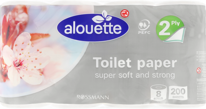 ALOUETTE, papier toaletowy,  2-warstwowy, 8 szt.