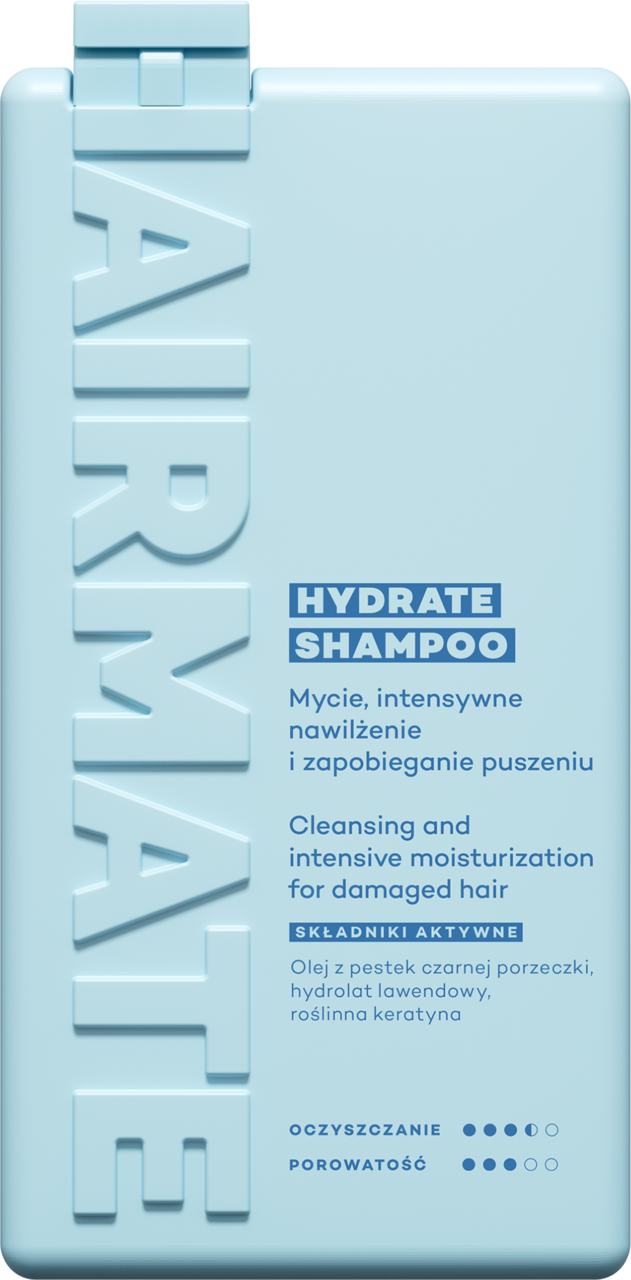 HAIRMATE, Hydrate, szampon do włosów, nawilżający, 250 ml