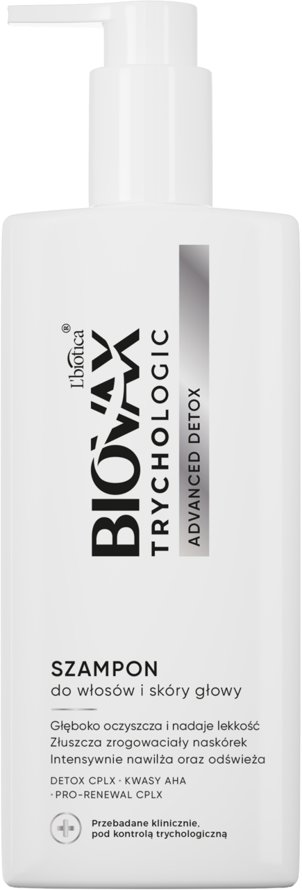 L'BIOTICA BIOVAX, Trychologic Advanced Detox, szampon do włosów i skóry głowy, trychologiczny, detoksykująco-regenerujący, 200 ml